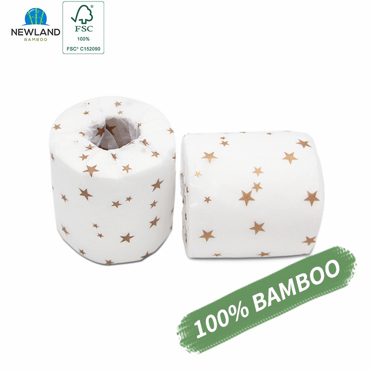 B2B Imported 2ply Cheap Clean Core Bamboo Ecological  Toilet paper